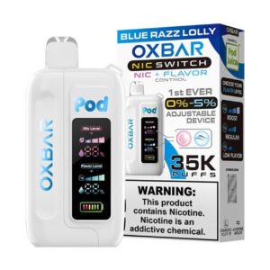 BLUE RAZZ LOLLY - Oxbar Nic Switch 35K - Disposable Vape