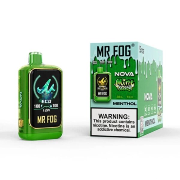 MENTHOL – MINT EDITION - MR FOG NOVA STEEZY EDITION 36K PUFFS - DISPOSABLE VAPE