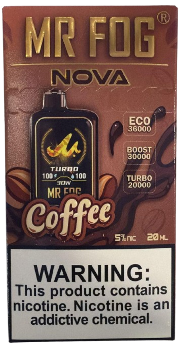 Coffee (Turbo) - Mr Fog Nova 36K Puffs - Disposable Vape