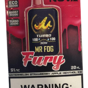 Fury (Turbo) - Mr Fog Nova 36K Puffs - Disposable Vape