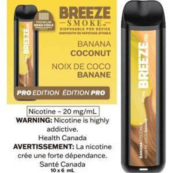 Coconut Banana - Breeze Pro 2000 - Puffs - Disposable Vape
