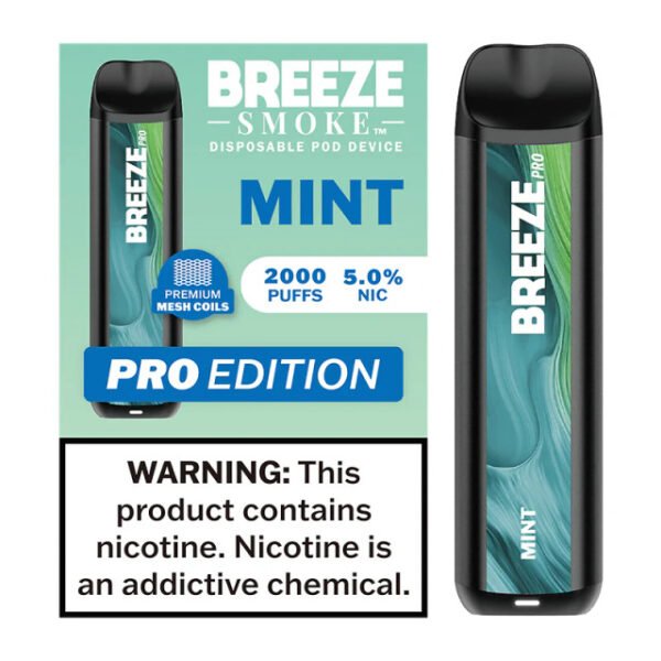 Mint - Breeze Pro 2000 - Puffs - Disposable Vape