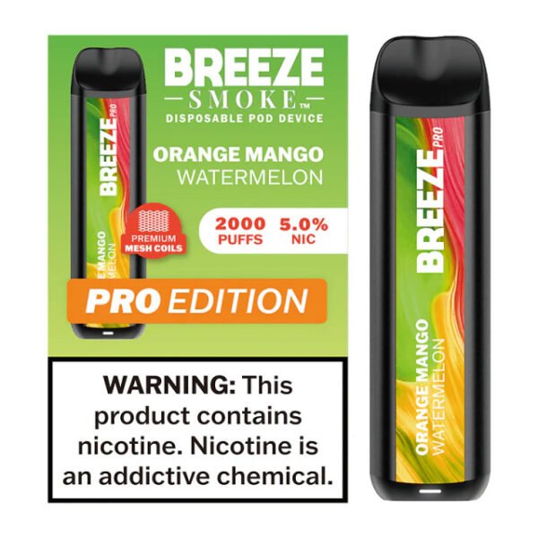 Orange Mango Watermelon - Breeze Pro 2000 - Puffs - Disposable Vape