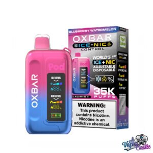 BLUEBERRY WATERMELON – OXBAR ICE-NIC CONTROL 35K Puffs – Disposable Vape
