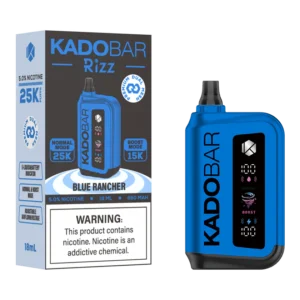 Kado Bar Rizz Blue Rancher Disposable Vape – 25000 Puffs