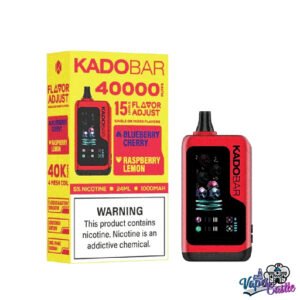 Blueberry Cherry + Raspberry Lemon – Kado Bar NI 40K Puffs – Ice+Nic Control – Disposable Vape