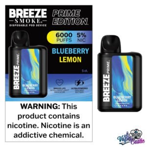 Blueberry Lemon - Breeze Prime 6000 - Puffs - Disposable Vape