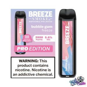 Bubble Gum Freeze - Breeze Pro 2000 Puffs - Disposable Vape