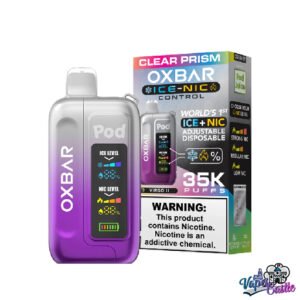 CLEAR PRISM – OXBAR ICE-NIC CONTROL 35K Puffs – Disposable Vape