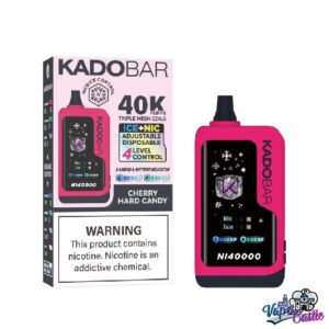 Cherry Hard Candy - Kado Bar NI 40K Puffs – Ice+Nic Control - Disposable Vape