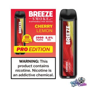 Cherry Lemon - Breeze Pro 2000 - Puffs - Disposable Vape