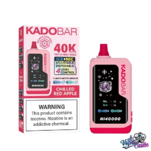 Chilled Red Apple – Kado Bar NI 40K Puffs – Ice+Nic Control – Disposable Vape