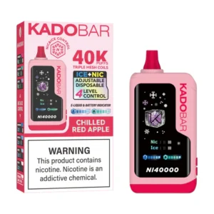 Chilled Red Apple - Kado Bar NI 40K Puffs – Ice+Nic Control - Disposable Vape