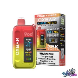 Fruity Pebz – OXBAR ICE-NIC CONTROL 35K Puffs – Disposable Vape