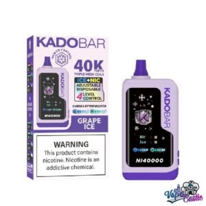Grape Ice – Kado Bar NI 40K Puffs – Ice+Nic Control – Disposable Vape