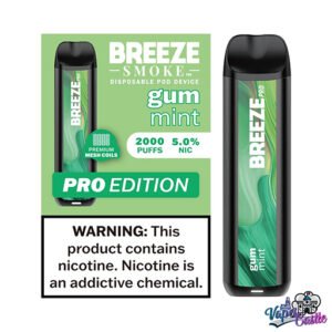 Gum Mint - Breeze Pro 2000 - Puffs - Disposable Vape