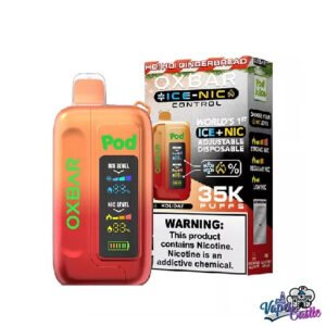 HO HO GINGERBREAD – OXBAR ICE-NIC CONTROL 35K Puffs – Disposable Vape