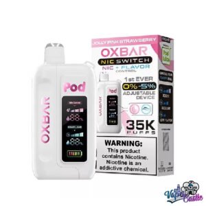 Jolly Pink Strawberry – OXBAR ICE-NIC CONTROL 35K Puffs – Disposable Vape
