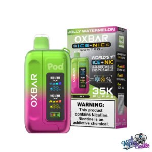 Jolly Watermelon – OXBAR ICE-NIC CONTROL 35K Puffs – Disposable Vape