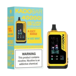 Juicy Mango + Just Mint – Kado Bar NI 40K Puffs – Ice+Nic Control – Disposable Vape