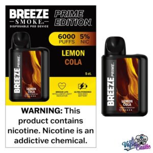 Lemon cola - Breeze Prime 6000 - Puffs - Disposable Vape