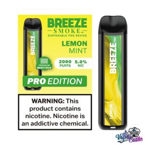 Lemon Mint - Breeze Pro 2000 - Puffs - Disposable Vape