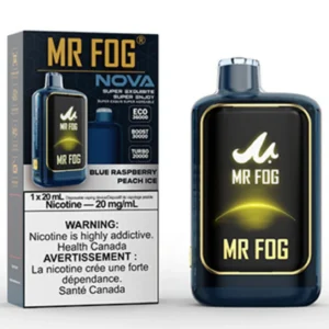 BLUE RASPBERRY PEACH ICE - Mr Fog Nova 36K Puffs - Disposable Vape