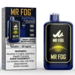 SOUR LEMON BLUE RAZZ ICE - Mr Fog Nova 36K Puffs - Disposable Vape