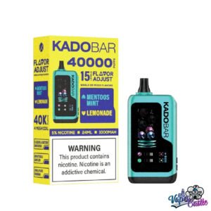 Mentoos Mint + Lemonade – Kado Bar NI 40K Puffs – Ice+Nic Control – Disposable Vape