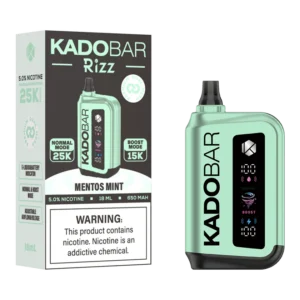 Kado Bar Rizz Mentos Mint Disposable Vape – 25000 Puffs