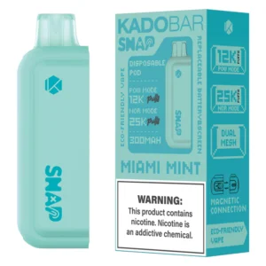 Miami Mint - Kado Bar Snap 25K Puffs - Disposable Pod (Addon Battery Not Included)