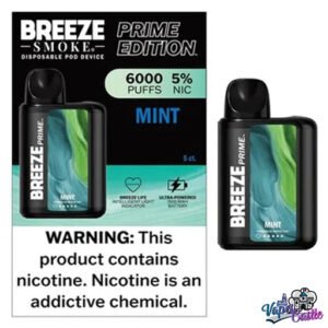Mint - Breeze Prime 6000 - Puffs - Disposable Vape