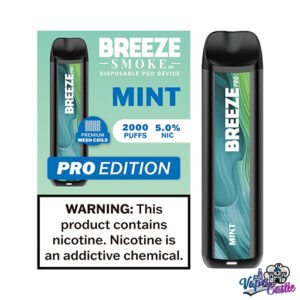 Mint - Breeze Pro 2000 - Puffs - Disposable Vape