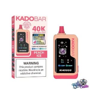 Peach Ice – Kado Bar NI 40K Puffs – Ice+Nic Control – Disposable Vape