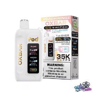 Peach Ringz – OXBAR ICE-NIC CONTROL 35K Puffs – Disposable Vape