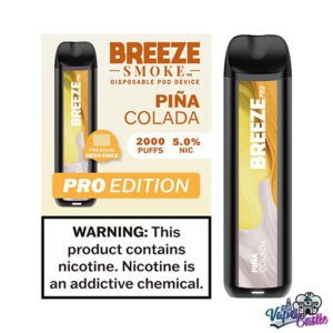 Pina Colada - Breeze Pro 2000 - Puffs - Disposable Vape