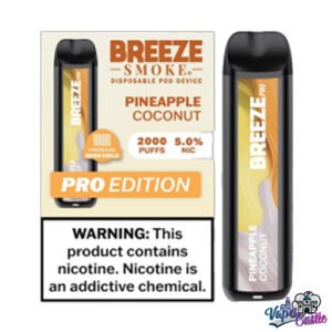 Pineapple Coconut - Breeze Pro 2000 - Puffs - Disposable Vape