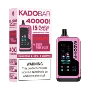 Red Apple + Sour Pink Dust – Kado Bar NI 40K Puffs – Ice+Nic Control – Disposable Vape