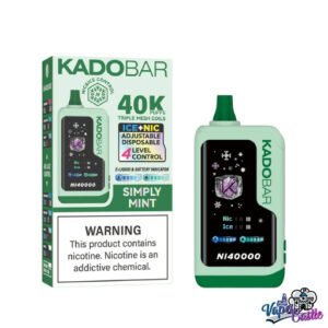 Simply Mint – Kado Bar NI 40K Puffs – Ice+Nic Control – Disposable Vape