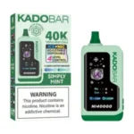 Simply Mint – Kado Bar NI 40K Puffs – Ice+Nic Control – Disposable Vape