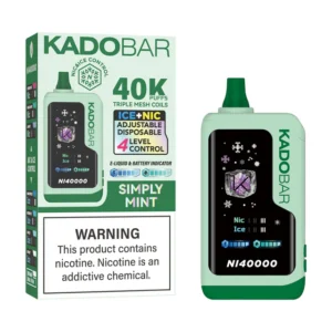 Simply Mint – Kado Bar NI 40K Puffs – Ice+Nic Control – Disposable Vape