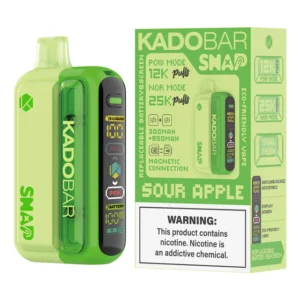 Sour Apple - Kado Bar Snap 25K Puffs - Disposable Vape