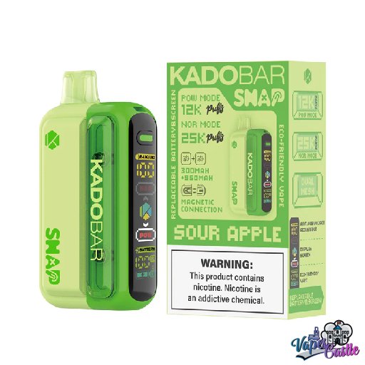 Sour Apple - Kado Bar Snap 25K Puffs - Disposable Vape
