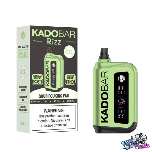 Sour Fucking Fab - Kado Bar Rizz 25K Puffs - Disposable Vape