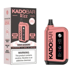 Kado Bar Rizz Sour Gushers Disposable Vape – 25000 Puffs