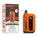 Kado Bar Rizz Sour Mango Pineapple Disposable Vape – 25000 Puffs