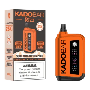 Kado Bar Rizz Sour Mango Pineapple Disposable Vape – 25000 Puffs