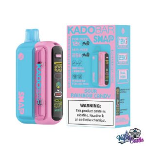 Sour Rainbow Candy - Kado Bar Snap 25K Puffs - Disposable Vape