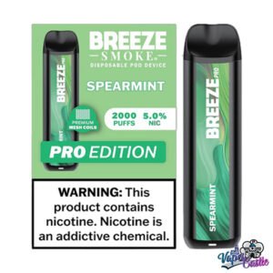 Spearmint - Breeze Pro 2000 - Puffs - Disposable Vape