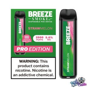 StrawMelon - Breeze Pro 2000 - Puffs - Disposable Vape